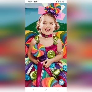MULTI - COLORED CANDY GIRL COSTUME in size C6
